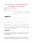 Research paper thumbnail of Las regulaciones sobre la carrera docente. Notas para su conceptualización