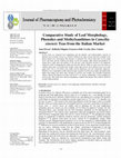 Research paper thumbnail of Comparative Study of Leaf Morphology, Phenolics and Methylxanthines in Camellia sinensis Teas from the Italian Market