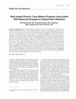 Research paper thumbnail of Web-based primary care referral program associated with reduced emergency department utilization