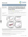 Research paper thumbnail of Correction: A robust Mn@FeNi-S/graphene oxide nanocomposite as a high-efficiency catalyst for the non-enzymatic electrochemical detection of hydrogen peroxide