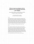 Research paper thumbnail of Efectos macroeconómicos de las remesas en la economía mexicana y de Chiapas