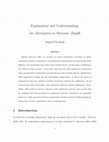 Research paper thumbnail of Explanation and Understanding: An Alternative to Strevens’ Depth