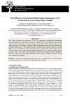 Research paper thumbnail of The Influence of Educational Relationship Management (4Cs) on Decision to be an Online Degree Student