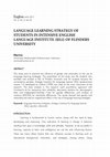 Research paper thumbnail of Language Learning Strategy of Students in Intensive English Language Institute (Ieli) of Flinders University