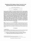 Research paper thumbnail of Designing and Developing an Image Generator for the Operational Based Vision Assessment Simulator