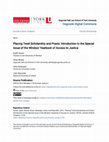 Research paper thumbnail of Placing Twail Scholarship and Praxis: Introduction to the Special Issue of the Windsor Yearbook of Access to Justice