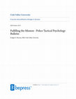 Research paper thumbnail of The Tactical Psychology Bulletin Mental Tools for Police Success By