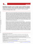 Research paper thumbnail of Modelling lactation curves of dairy goats by fitting random regression models using Legendre polynomials or B-splines