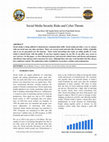 Research paper thumbnail of Social Media Security Risks and Cyber Threats