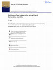 Research paper thumbnail of Guillaume Faye's legacy: the alt-right and Generation Identity