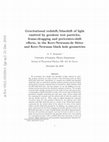 Research paper thumbnail of Gravitational redshift/blueshift of light emitted by geodesic test particles, frame-dragging and pericentre-shift effects, in the Kerr-Newman-de Sitter and Kerr-Newman black hole geometries