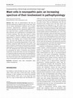 Research paper thumbnail of Mast cells in neuropathic pain: an increasing spectrum of their involvement in pathophysiology