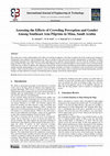 Research paper thumbnail of Assessing the Effects of Crowding Perception and Gender Among Southeast Asia Pilgrims in Mina, Saudi Arabia