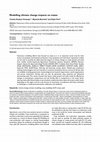 Research paper thumbnail of Modelling climate change impacts on maize