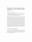 Research paper thumbnail of 1Goodness of Fit of a joint model for event time and nonignorable missing Longitudinal Quality of Life data