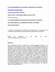 Research paper thumbnail of La corresponsabilidad como principio constitucional en Venezuela