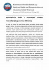 Research paper thumbnail of Komentarz Ośrodka Badań Azji 5/2022: Stanowisko Indii i Pakistanu wobec rosyjskiej napaści na Ukrainę