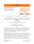 Research paper thumbnail of Special Education: Perspectives on Policies, Teaching, and Learning