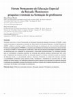 Research paper thumbnail of Fórum Permanente de Educação Especial da Baixada Fluminense: pesquisa e extensão na formação de professores