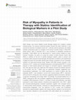 Research paper thumbnail of Risk of Myopathy in Patients in Therapy with Statins: Identification of Biological Markers in a Pilot Study