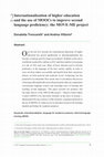 Research paper thumbnail of Internationalization of Higher Education and the Use of MOOCs to Improve Second Language Proficiency: The MOVE-ME Project