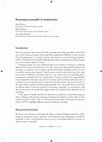 Research paper thumbnail of Reasoning reasonably in mathematics