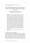 Research paper thumbnail of Can Student Engagement in Online Courses Predict Performance on Online Knowledge Surveys