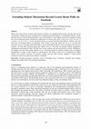 Research paper thumbnail of Extending Student ’ Discussions Beyond Lecture Room Walls via