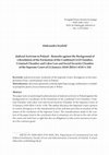 Research paper thumbnail of Judicial Activism in Poland - Remarks against the Background of a Resolution of the Formation of the Combined Civil Chamber, Criminal Chamber and Labor Law and Social Security Chamber of the Supreme Court of 23 January 2020 (BSA I-4110-1/20)