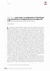 Research paper thumbnail of RESEÑA: María Bjerg. Lazos rotos. La inmigración, el matrimonio y las emociones en la Argentina entre los siglos XIX y XX, por FÁTIMA ALVEZ