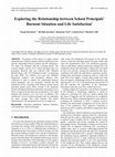 Research paper thumbnail of Exploring the Relationship between School Principals&apos; Burnout Situation and Life Satisfaction i