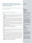 Research paper thumbnail of Treatment of moderate to severe acne vulgaris with an oral isotretinoin similar to the reference product