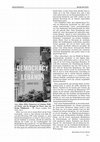 Research paper thumbnail of Buchkritik: Abbas Assi 2016 Democracy in Lebanon