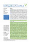 Research paper thumbnail of Level of Educational Objectives Achievement in Health and Community Medicine Internship Course; Interns Viewpoint