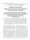 Research paper thumbnail of Is Poverty in Our Genes?