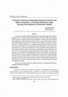 Research paper thumbnail of Consumer Preferences Regarding Selection of Dealer and Mode of Payment-A Consumer Behaviour Study Towards Four Wheelers in Himachal Pradesh