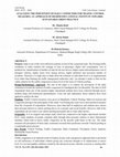 Research paper thumbnail of ANALYZING THE PERCEPTION OF DAILY COMMUTERS FOR TRAFFIC CONTROL MEASURES: AN APPROACH OF HIGHER EDUCATIONAL INSTITUTE TOWARDS SUSTAINABLE GREEN PRACTICE