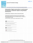 Research paper thumbnail of Seasonality of algal communities in small streams and ditches in temperate regions using delayed fluorescence