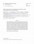 Research paper thumbnail of Study of removal process of manganese using synthetic calcium hydroxyapatite from an aqueous solution