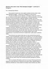 Research paper thumbnail of Resenha crítica sobre o texto "New ideological struggle? ", escrito por S. Karaganov.