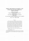 Research paper thumbnail of Volatility, higher education and inequality in Latin America. Micro and macro evidence from Argentina and Brazil∗