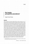 Research paper thumbnail of Sajad Ahmed Padday - "Kur'anska perspektiva pluralizma" (Qur’anic Perspective on Pluralism)