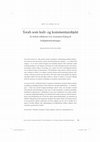 Research paper thumbnail of Torah som kult- og kommentarobjekt