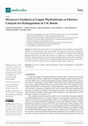 Research paper thumbnail of Microwave Synthesis of Copper Phyllosilicates as Effective Catalysts for Hydrogenation of C≡C Bonds