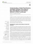 Research paper thumbnail of Understanding of Solid-Fluid Kinetics and Mass Transfer: From Ideal to Non-ideal Models, From Perfect Spheres to Moon Landscape