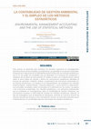 Research paper thumbnail of La Contabilidad de gestión ambiental y el empleo de los métodos estadísticos