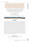 Research paper thumbnail of Entrevista a Julio César Galarreta Koicheoski. Situación financiera de los ciudadanos peruanos ante una coyuntura de inestabilidad política