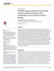 Research paper thumbnail of PredHSP: Sequence Based Proteome-Wide Heat Shock Protein Prediction and Classification Tool to Unlock the Stress Biology