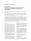 Research paper thumbnail of Pulmonary squamous cell carcinoma with lepidic growth pattern: New insights into lung cancer classification