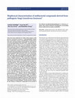 Research paper thumbnail of Biophysical characterization of antibacterial compounds derived from pathogenic fungi Ganoderma boninense